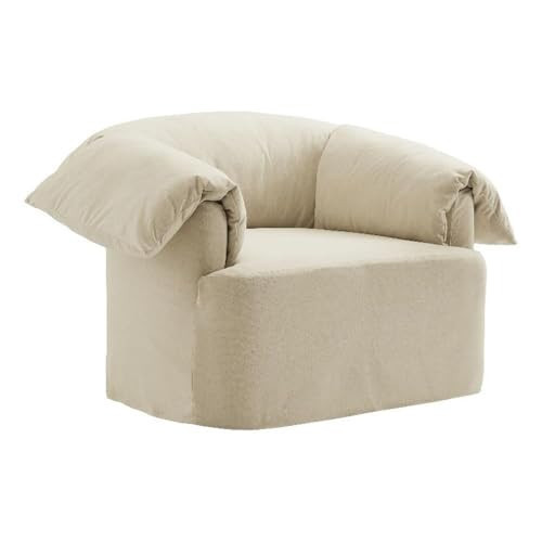 Modway Lark Oversized Accent Chair in Linen Fabric – Upholstered Modern Armchair with Down Blend Cushions – Slipcovered Chair for Living Room or Reading Nook | Amazon (US)