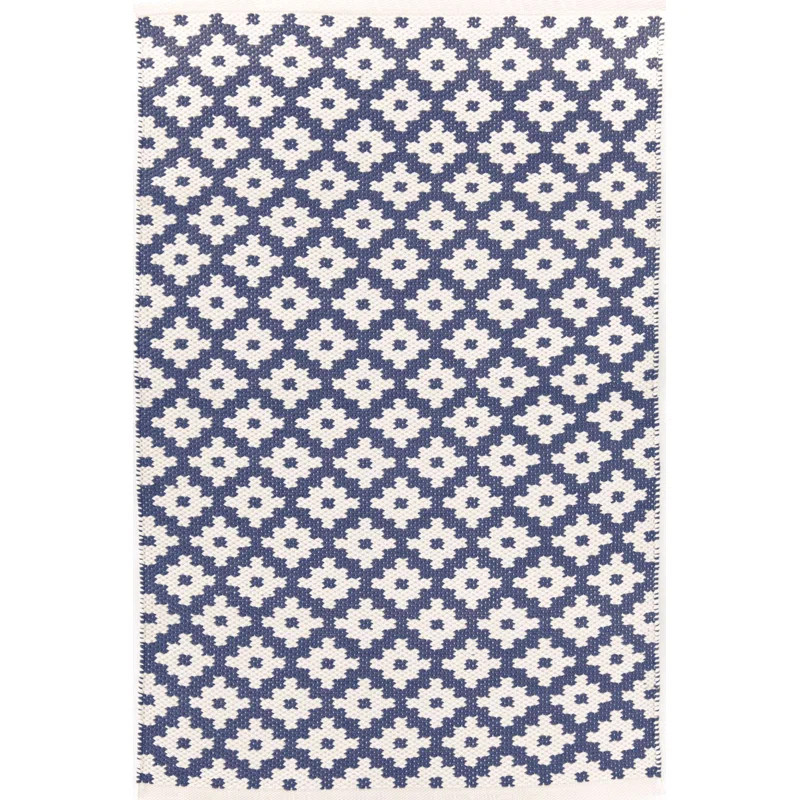 Samode Handwoven Flatweave Blue Indoor/Outdoor Area Rug | Wayfair North America