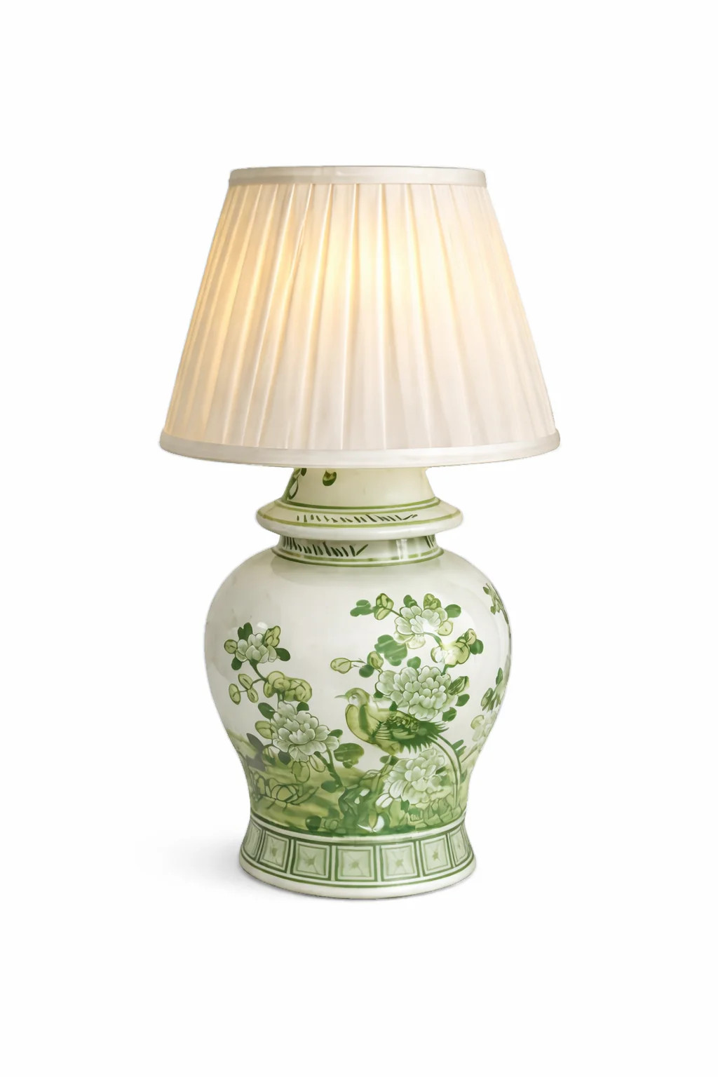 Green Bird Porcelain Rechargeable Lamp | The Enchanted Home