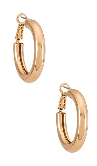 Janice Hoop in Gold | Revolve Clothing (Global)