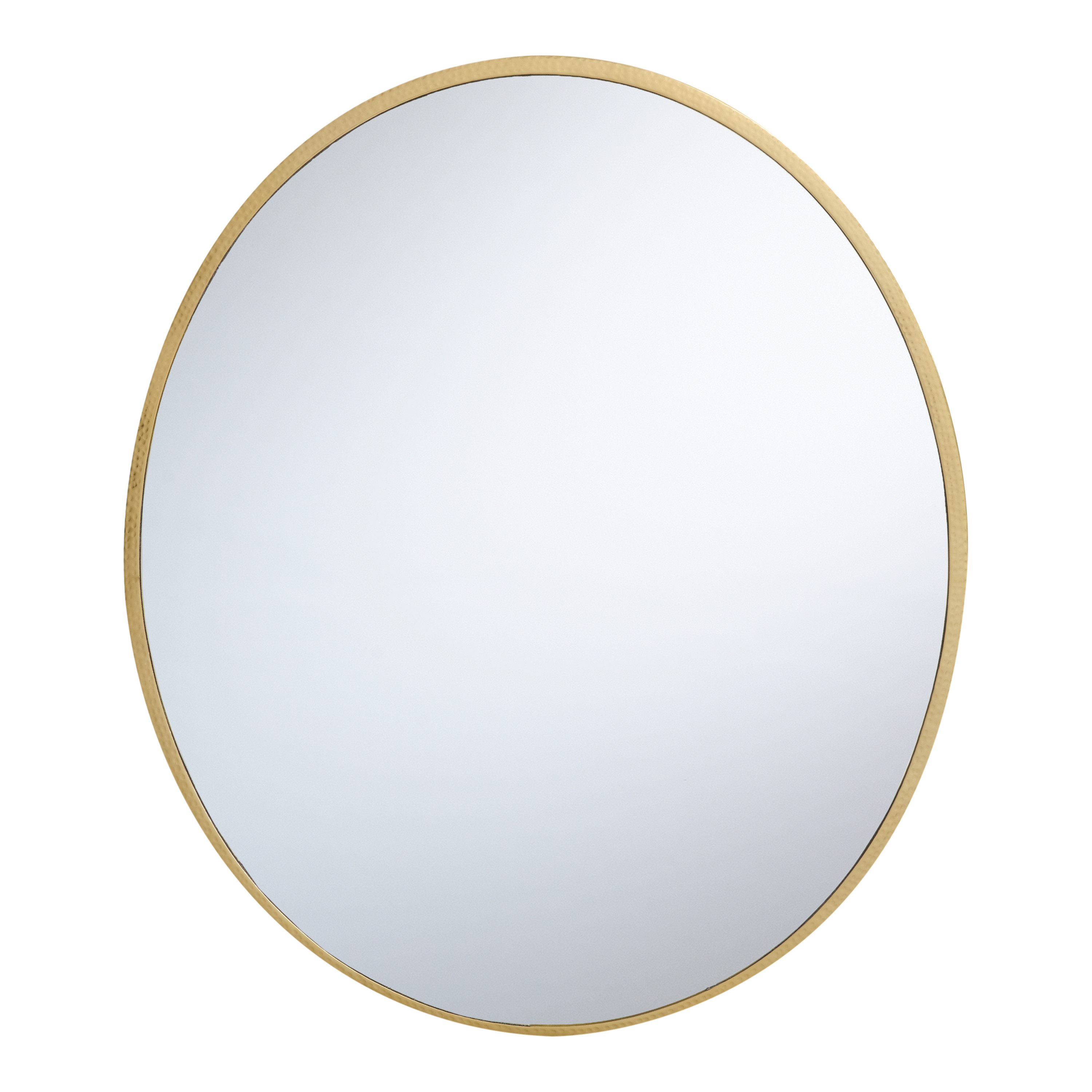 Gold Hammered Metal Wall Mirror | World Market