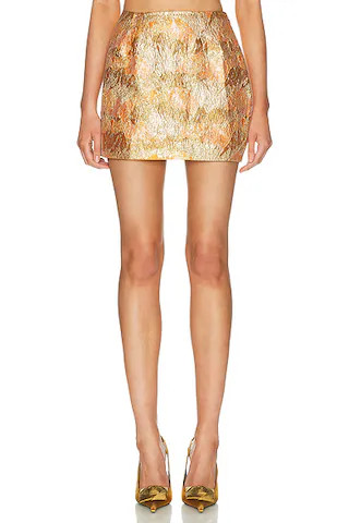 Brocade Mini Skirt | FWRD 