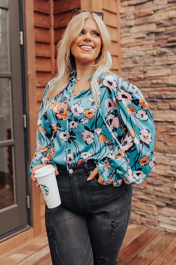 Cafe On Broadway Floral Shift Top Curves | Impressions Online Boutique