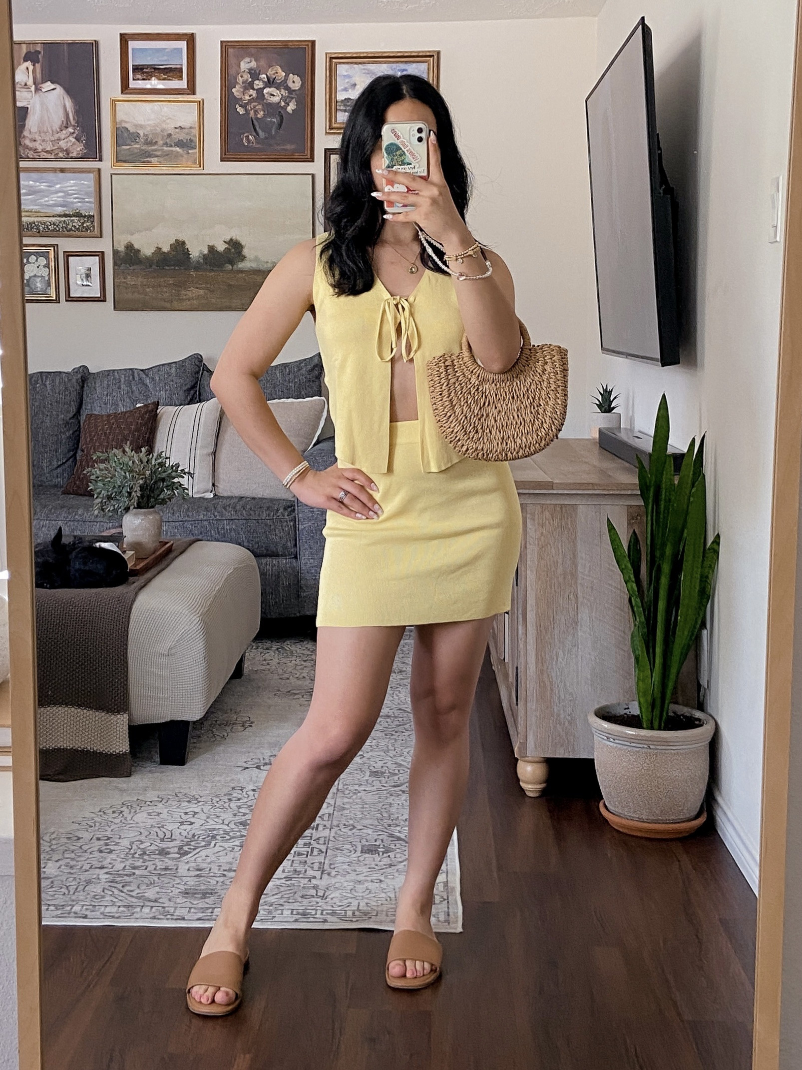 1 out of 3 ways to style a yellow matching set 🌻🍋🌼☀️ i’m wearing this set from amazon in a size medium and it fits true to size. the fabric is stretchy, opaque, and comfortable. it’s available in 8 colors and is under $40. also love that i can mix and match this set with other pieces in my closet. 

#LTKSummerEdit #LTKSeasonal #LTKStyleTip
