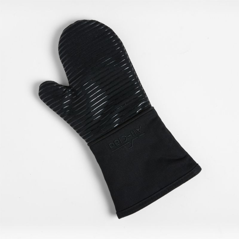 All-Clad Black Oven Mitt | Crate & Barrel | Crate & Barrel