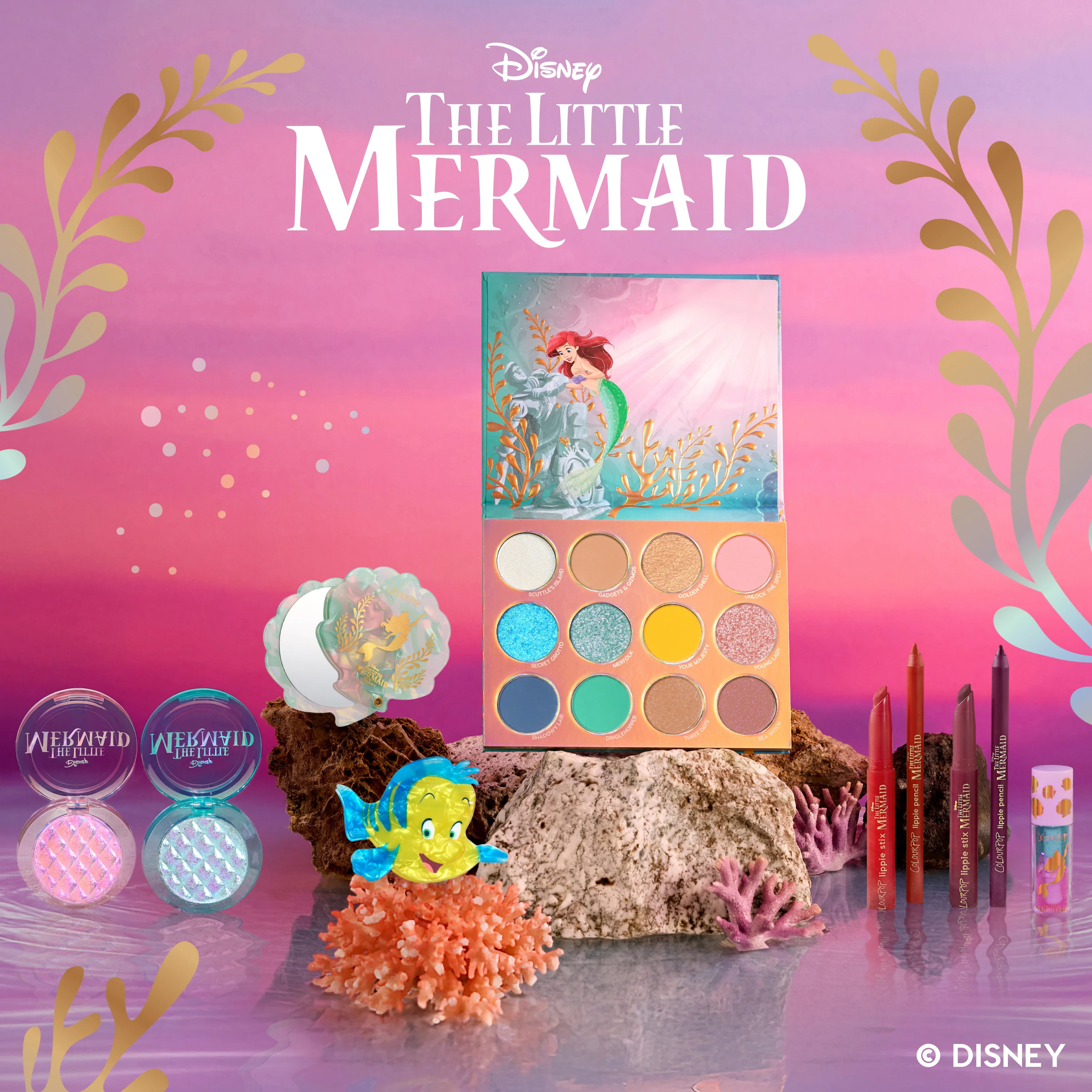 ColourPop and The Little Mermaid Full Collection Set | Colourpop