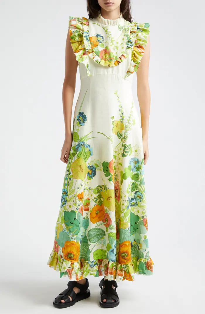 Constance Floral Linen Dress | Nordstrom