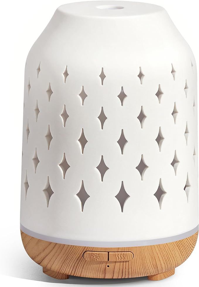 InnoGear Aromatherapy Diffuser, 150ml Ceramic Diffuser Ultrasonic Humidifier Cool Mist Essential ... | Amazon (US)