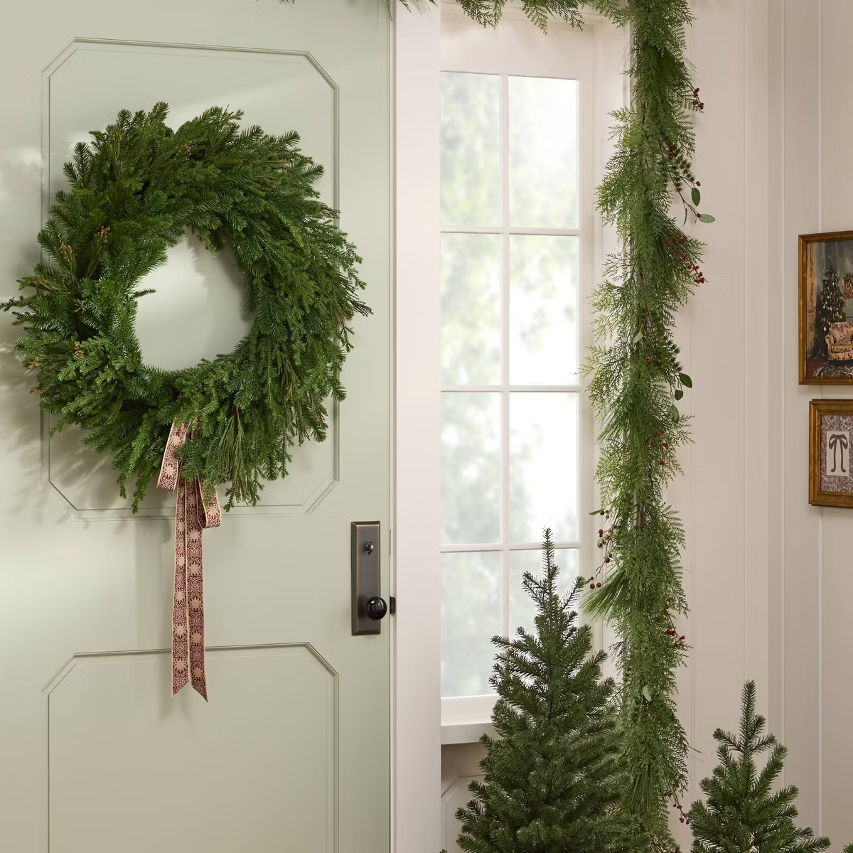 Fresh Cut Pine Holiday Wreath - Threshold™ designed with Studio McGee | Target