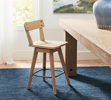 Benchwright Swivel Counter Stool | Pottery Barn (US)