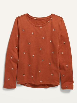 Softest Printed Long-Sleeve T-Shirt for Girls | Old Navy (US)
