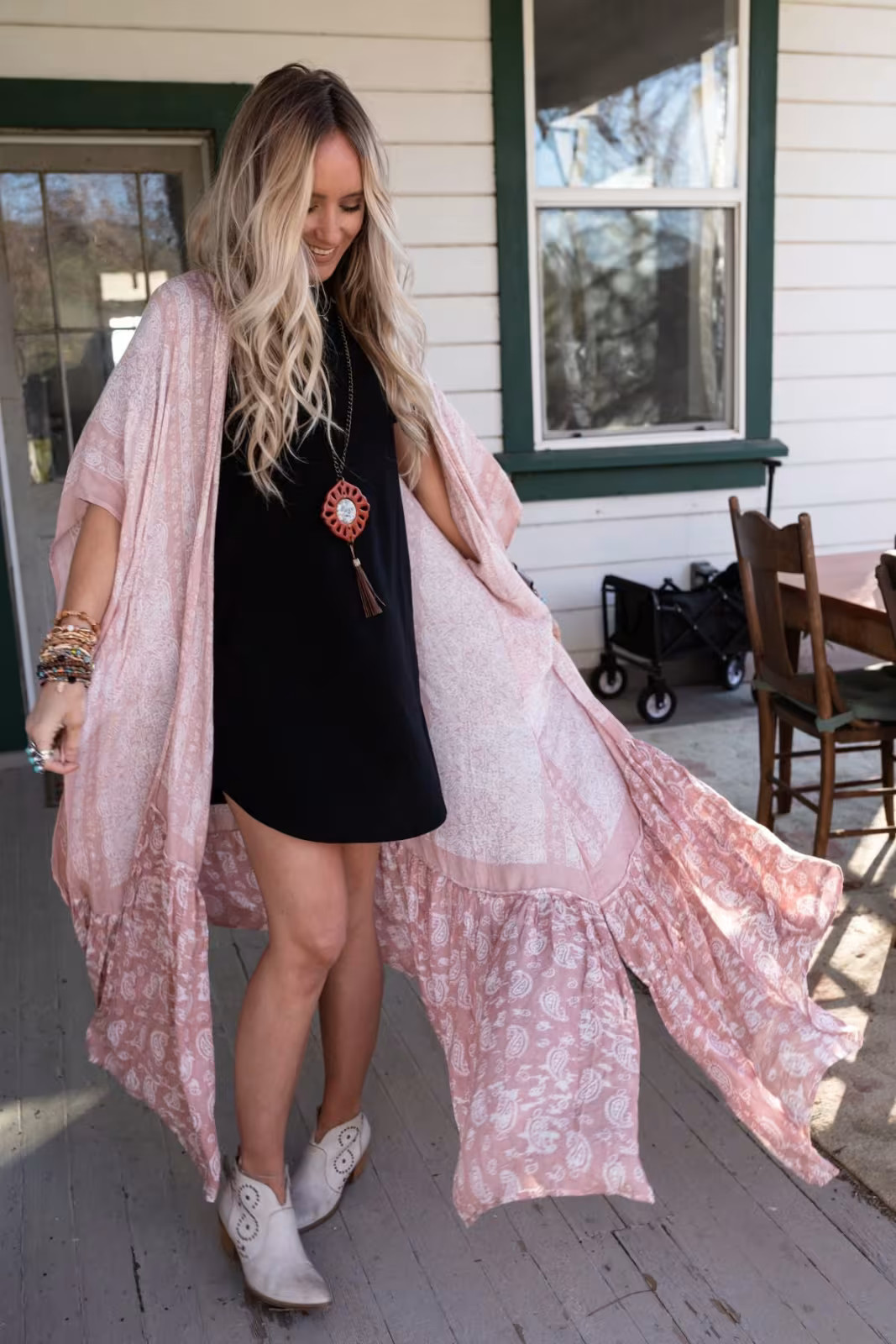Paisley Tapestry Free Flow Duster Kimono | Three Bird Nest