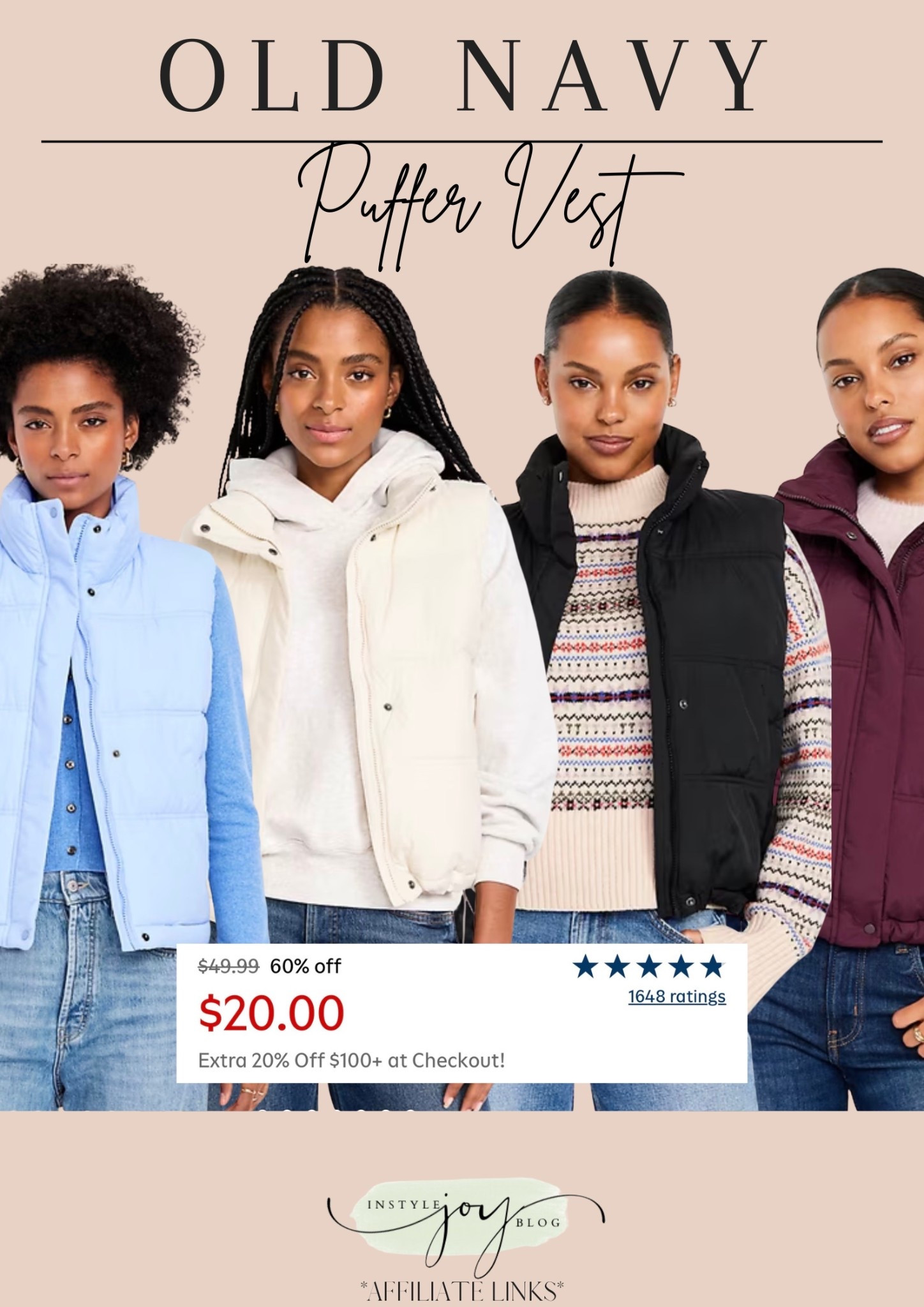 Old Navy sale! Water-Resistant Puffer Vest 

#LTKFindsUnder50 #LTKSeasonal #LTKSaleAlert