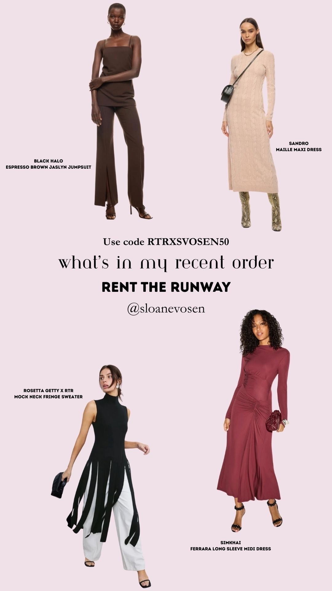 Shop my recent Rent The Runway order! 

#LTKNYFW #LTKgrwm #LTKootd