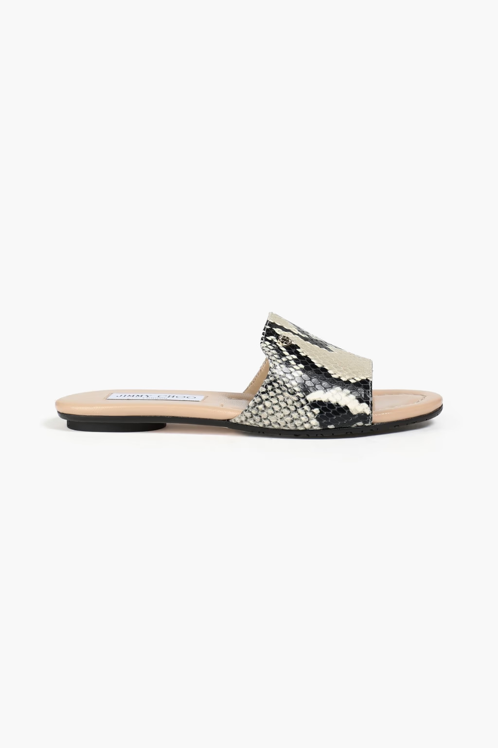 Nanda snake-effect leather slides | The Outnet (US and CA)