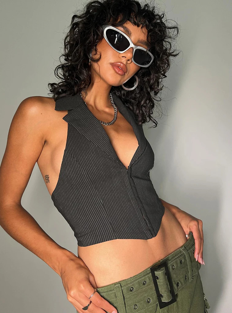 Everest Vest Top Black | Princess Polly US