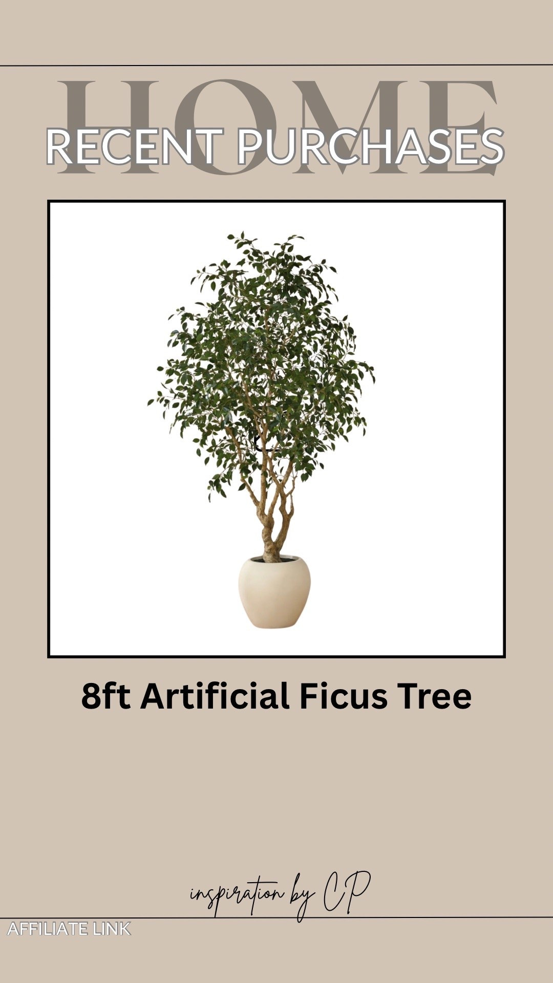 RECENT PURCHASE🏡
This gorgeous 8ft Artificial Ficus Tree with Planter included 
#ficustree #fauxtree #homedecor #wayfairfind #salealert

#LTKHome #LTKSaleAlert