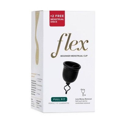 FLEX Menstrual Cup FULL Fit + 2 FREE Fragrance Free Menstrual Discs | Target