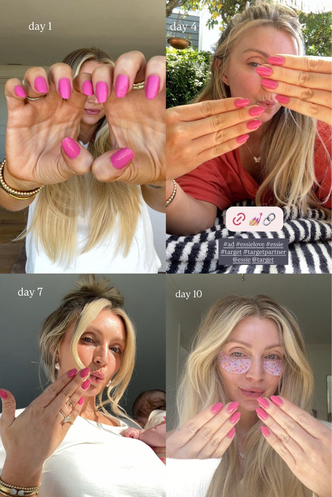 #ad the longevity of this @essie gel couture nail polish + top coat is insane !!!! #target #targetpartner #essie #essiepartner #essielove @target