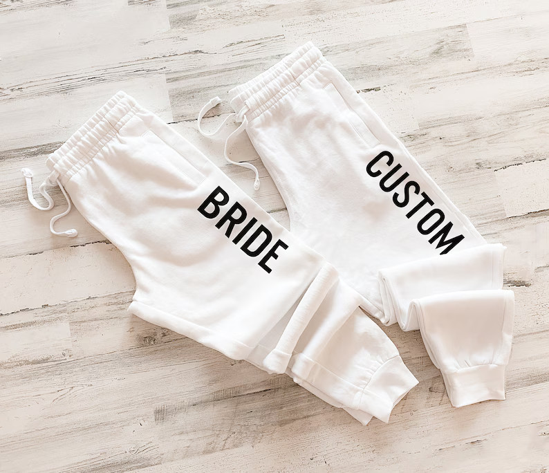 Custom Joggers Bride Jogger Winter Gift for Bride to Be - Etsy | Etsy (US)