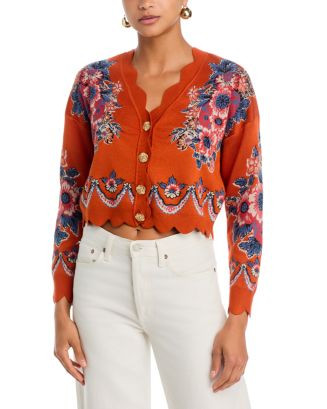 Victorian Floral Knit Cardigan | Bloomingdale's (US)