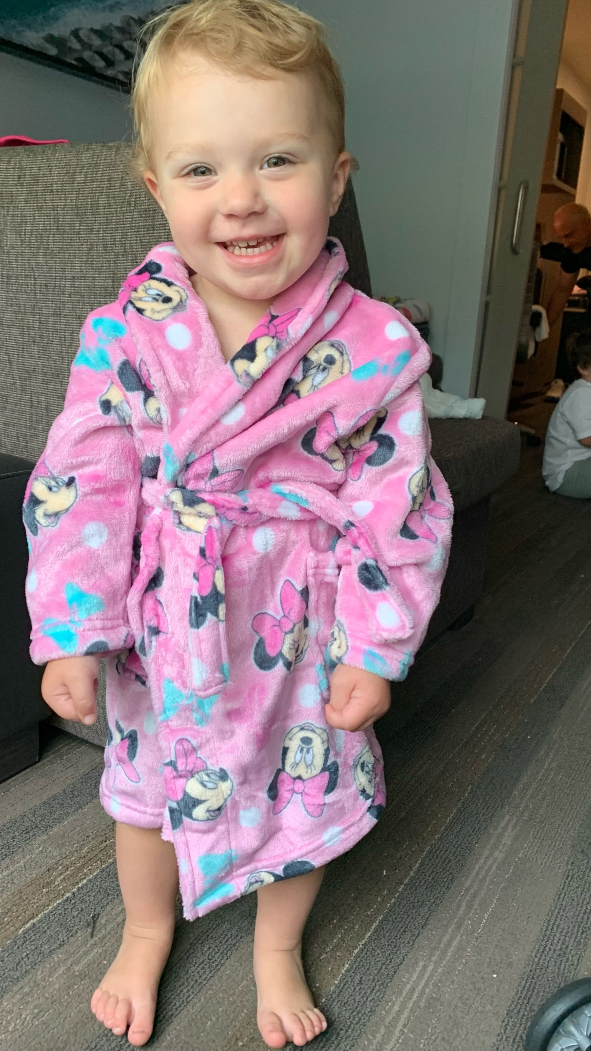 Minnie Mouse bathrobe for the hotel ☺️💖 #disneyvacation #disneylandessentials #disneylandvacation #travelingwithtoddlers

#LTKKids #LTKTravel #LTKBaby