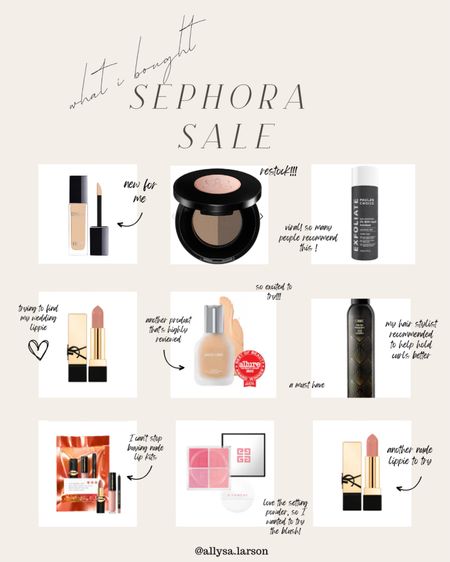 What I bought during the Sephora sale! Sephora must have, makeup, beauty, viral beauty products

#LTKbeauty #LTKsalealert #LTKSeasonal