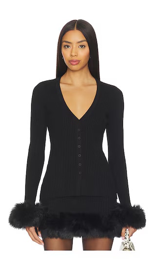 Sasha Top in Black Knit | Revolve Clothing (Global)