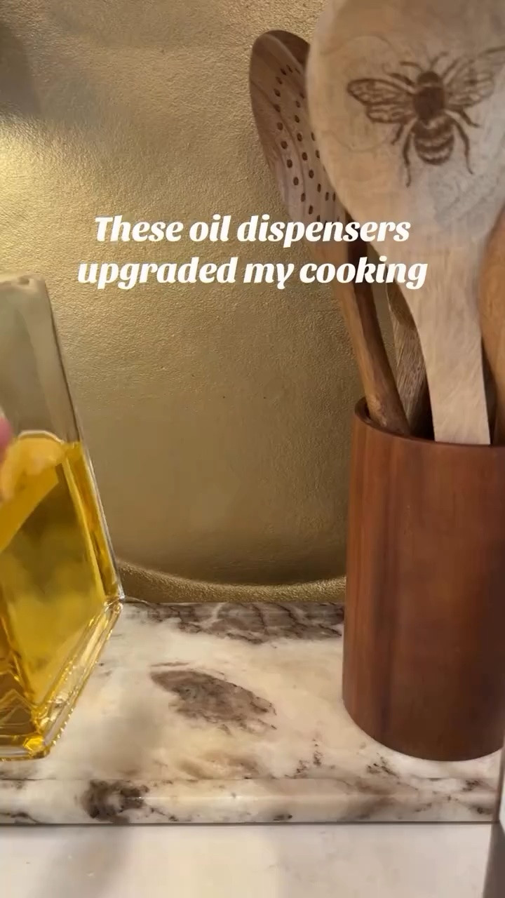 I never realized how much visual clutter my kitchen had until I stopped storing everything in the original packaging.

Something as simple as matching olive oil and vinegar bottles instantly made my countertops look more organized, expensive, and intentional.

These are the kinds of upgrades that don’t cost thousands but make your kitchen feel like it belongs in a home magazine. Plus, the pour spouts make cooking easier and less messy.

If you’re searching for olive oil dispenser bottles, glass oil dispenser, aesthetic kitchen organization, kitchen countertop styling, luxury kitchen accessories, or modern kitchen decor, these are such a simple way to elevate your space.

It’s proof that sometimes the smallest details make the biggest difference in how your home feels.

#ad #wayfair #wayfaircreator #homefinds #wayfairelevate