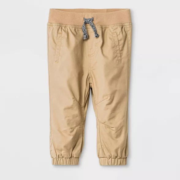 Baby Boys' Woven Pull-On Pants - Cat & Jack™ Brown | Target