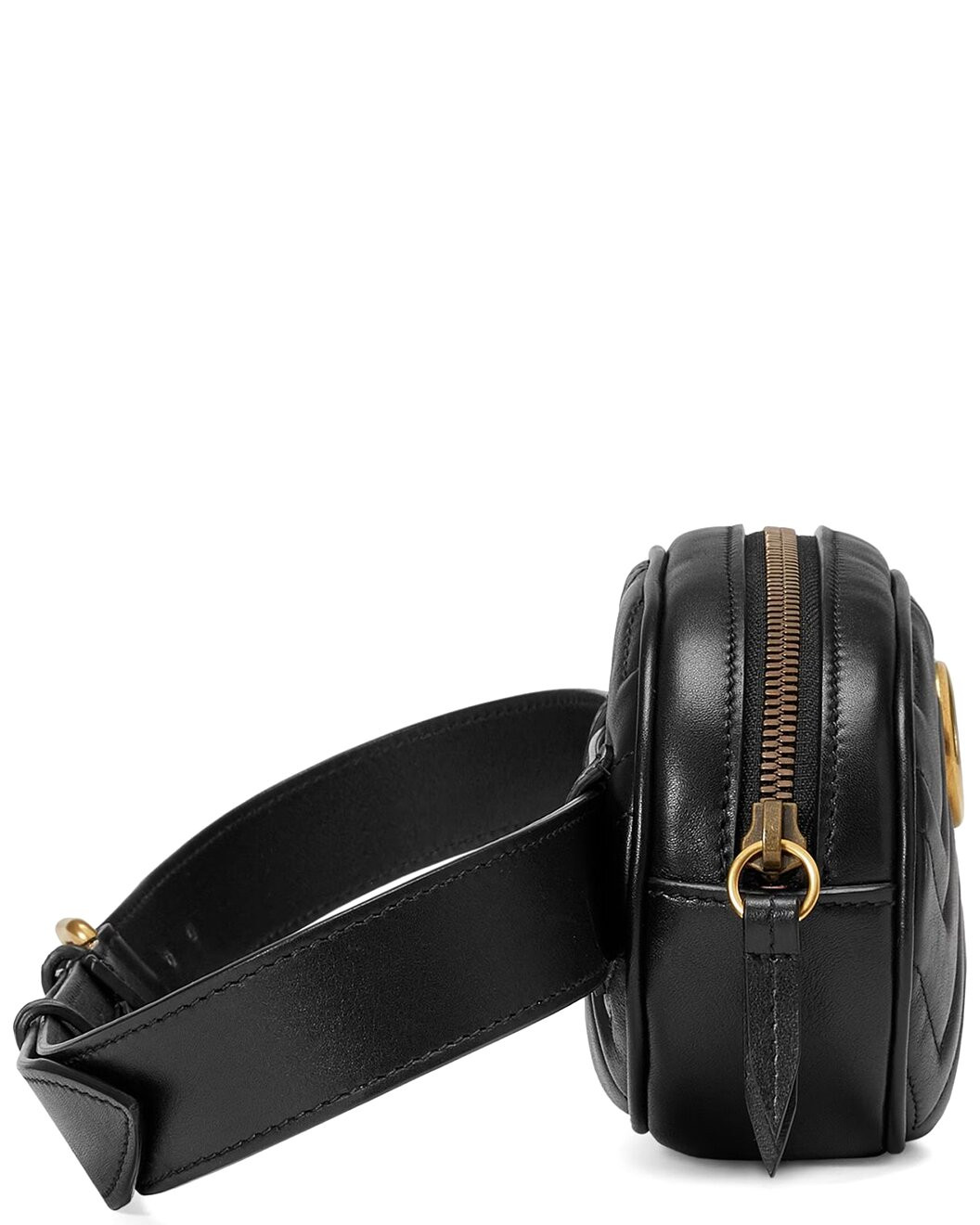 GG Marmont Matelasse Leather Belt Bag | Gilt & Gilt City