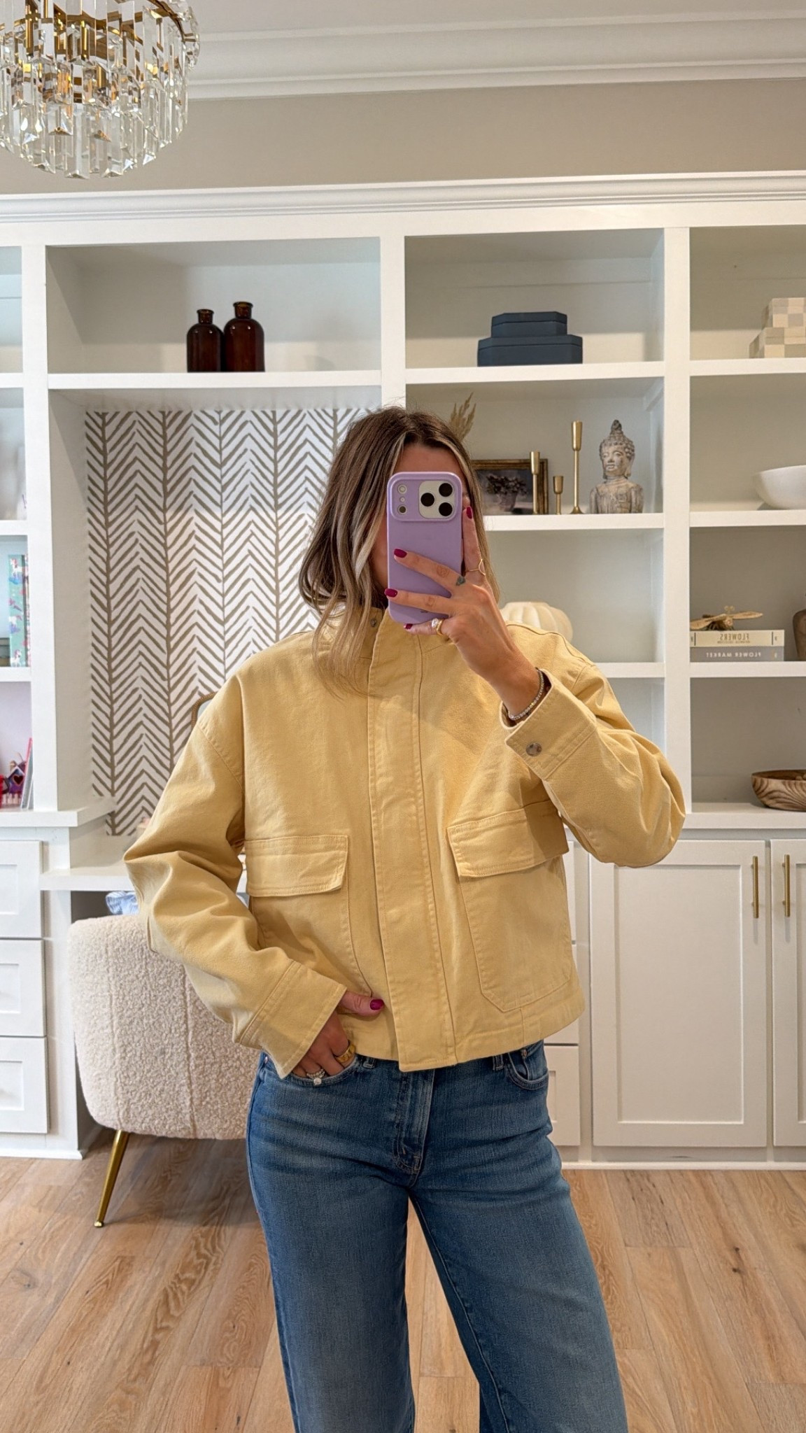 Grabbed a M jacket and wearing 24 Jeans! Jacket is $10 off in Target app today only!

#LTKSaleAlert #LTKootd