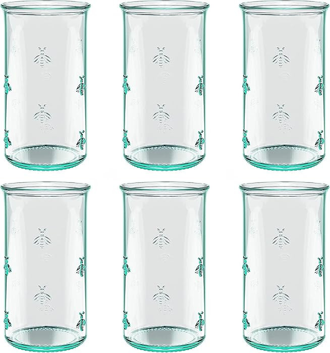 Amici Home Regina Hiball Glass | 18 Oz | Italian Made, Recycled Green Glass | Drinking Glass with... | Amazon (US)