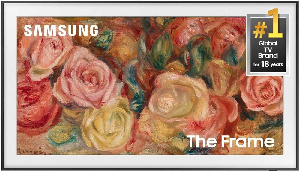 SAMSUNG 43-Inch Class QLED 4K LS03D The Frame Series Quantum HDR Smart TV w/ Dolby Atmos, Art Mod... | Amazon (US)
