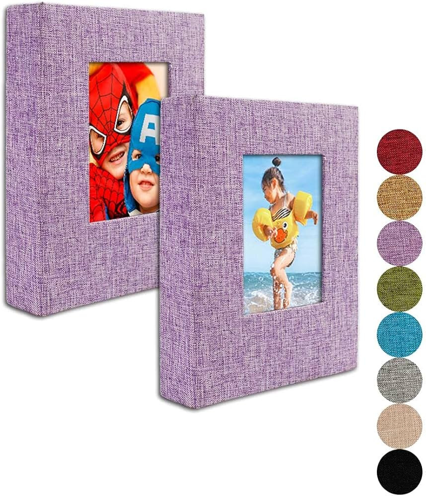 Small Photo Album 5x7 – 2 Pack, Each 26 Clear Pages Hold 52 Pictures. 5x7 Photo Album for 5x7 P... | Amazon (US)