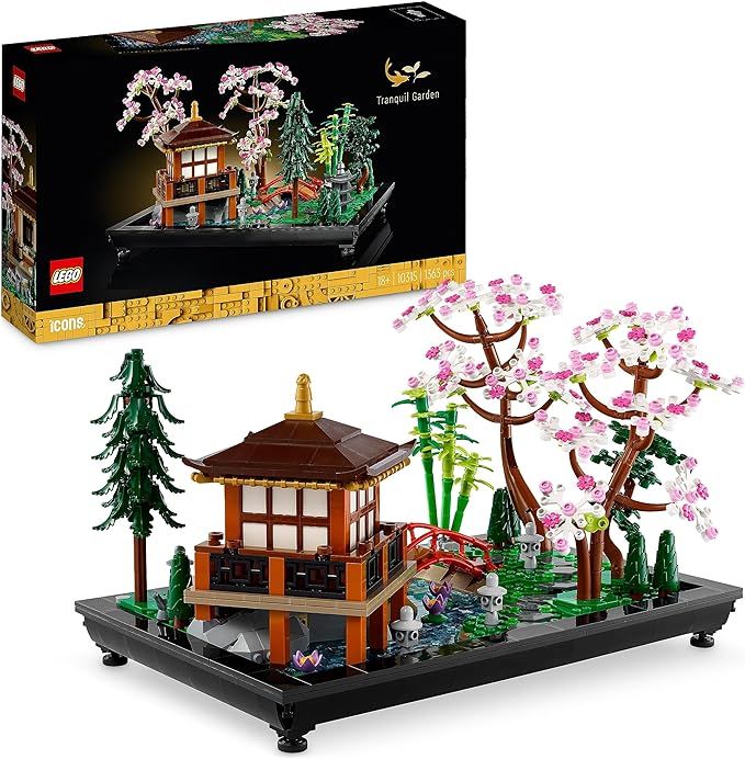 LEGO 10315 Icons Tranquil Garden, Botanical Zen Garden Kit for Adults with Lotus Flowers, Customi... | Amazon (UK)