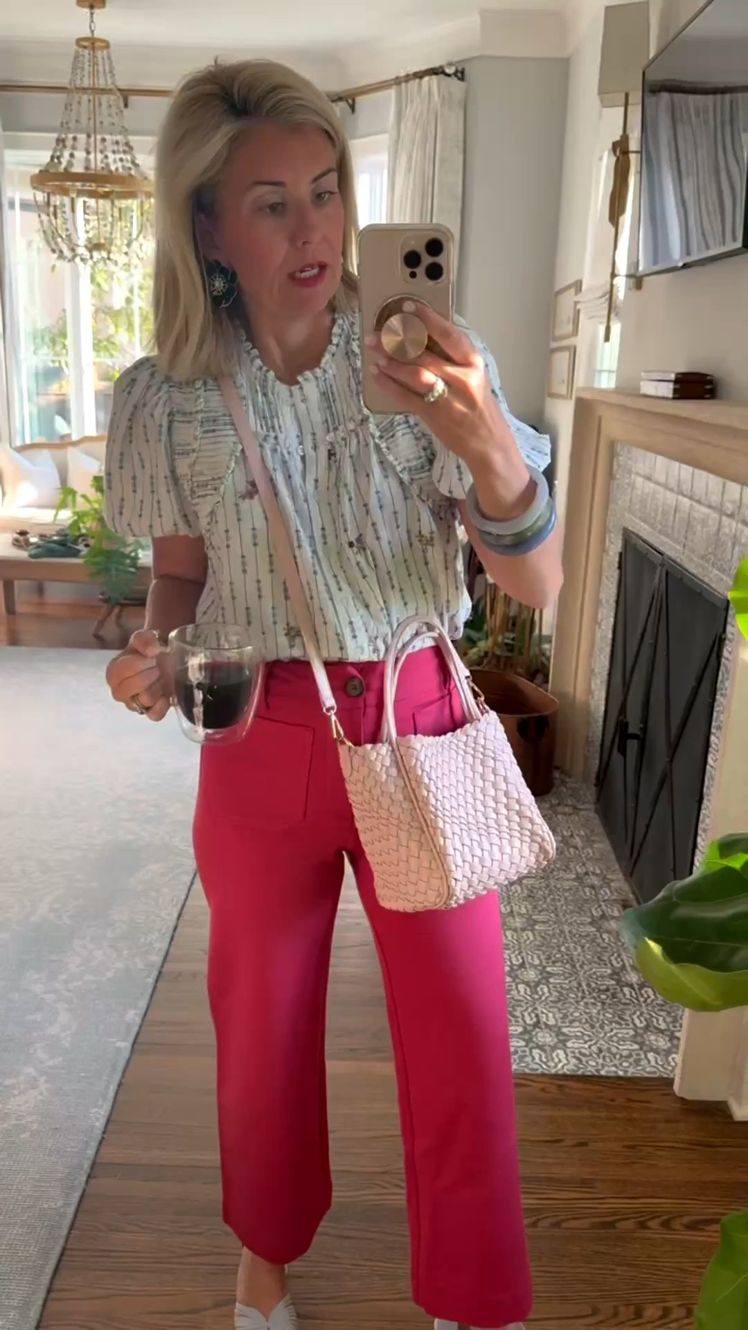 OOTD….My spring look today is a good one! How adorable is this top? I’ve paired it with the Colette pant  & my fav heel in this gorgeous blue. 
Top - xs
Pant - 26
Heel - 8 tts

*Use code CATHERINE20 3/6-3/9 to save 20% when you spend $100+

#LTKootd #LTKmomlife #LTKdayinmylife