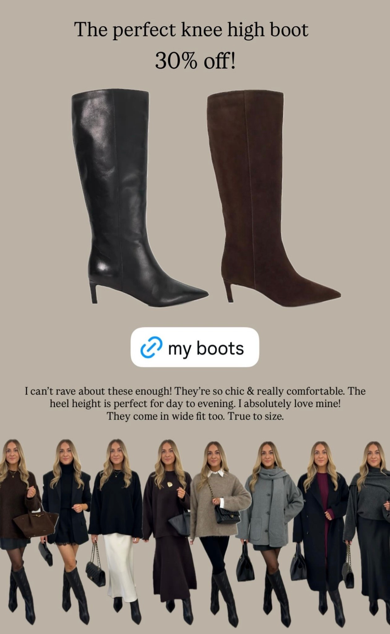 The perfect knee high boots, now with 30% off! 

#LTKsale #LTKCyberWeek #LTKwinter