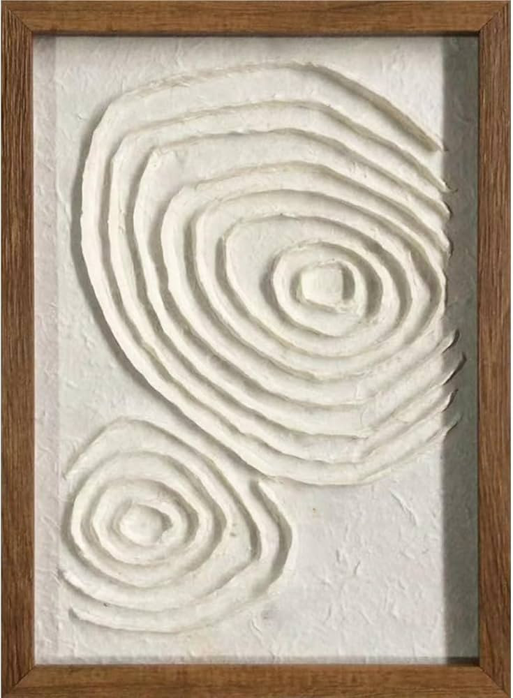 Rice Paper Framed Wall Art Western Decor Wall Hanging,3d Abstract Modern Aesthetic Vintage Handma... | Amazon (CA)