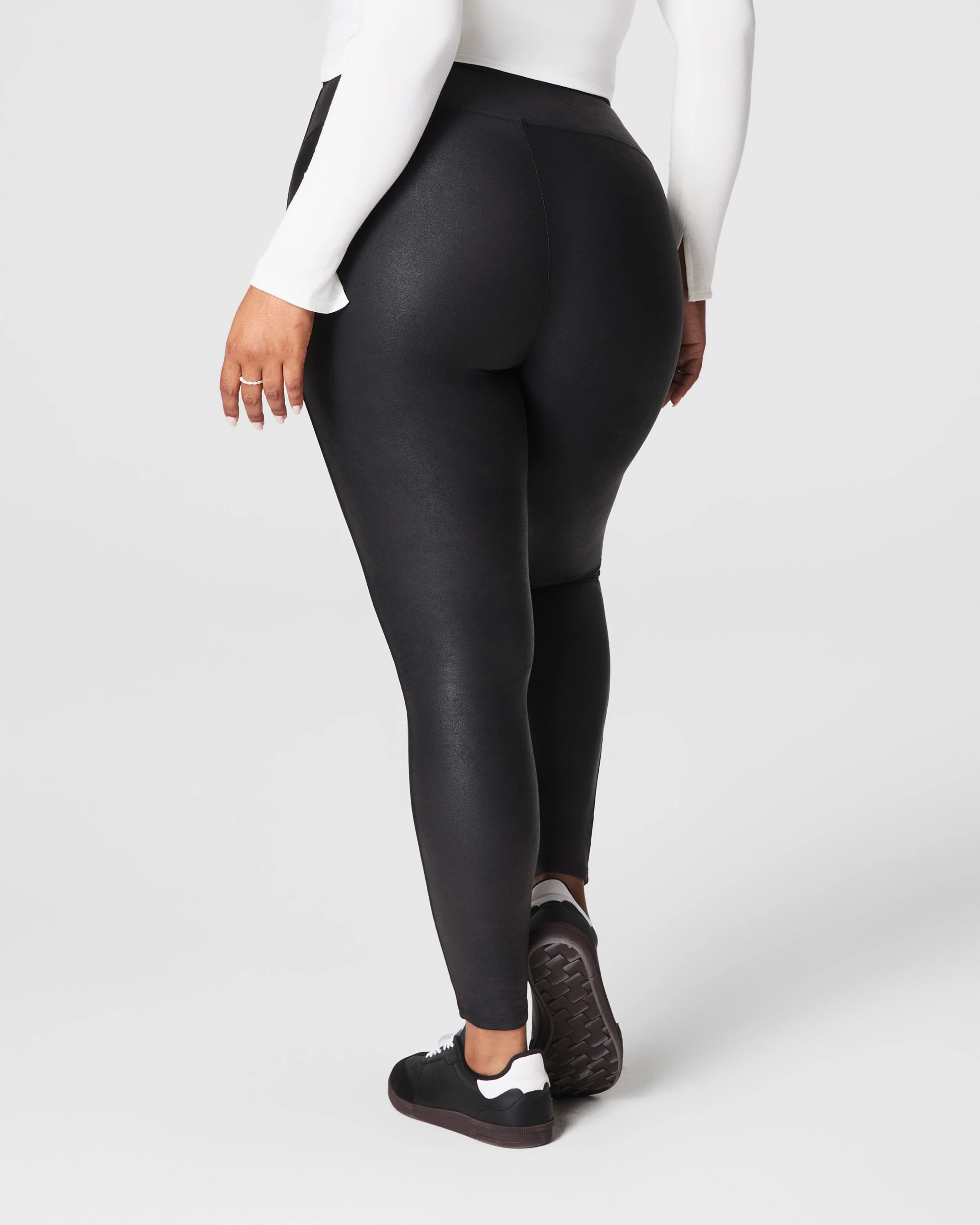 SPANXshape™ Faux LeatherFleece Lined Leggings | Spanx