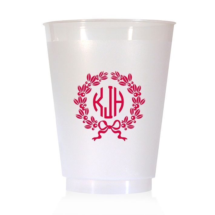 Holiday Plastic Party Cups, Set of 25 | Mark and Graham