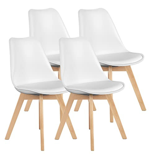 OLIXIS Dining Chairs Set of 4 Mid-Century Modern Dinning Chairs, Living Room Bedroom Outdoor Loun... | Amazon (US)