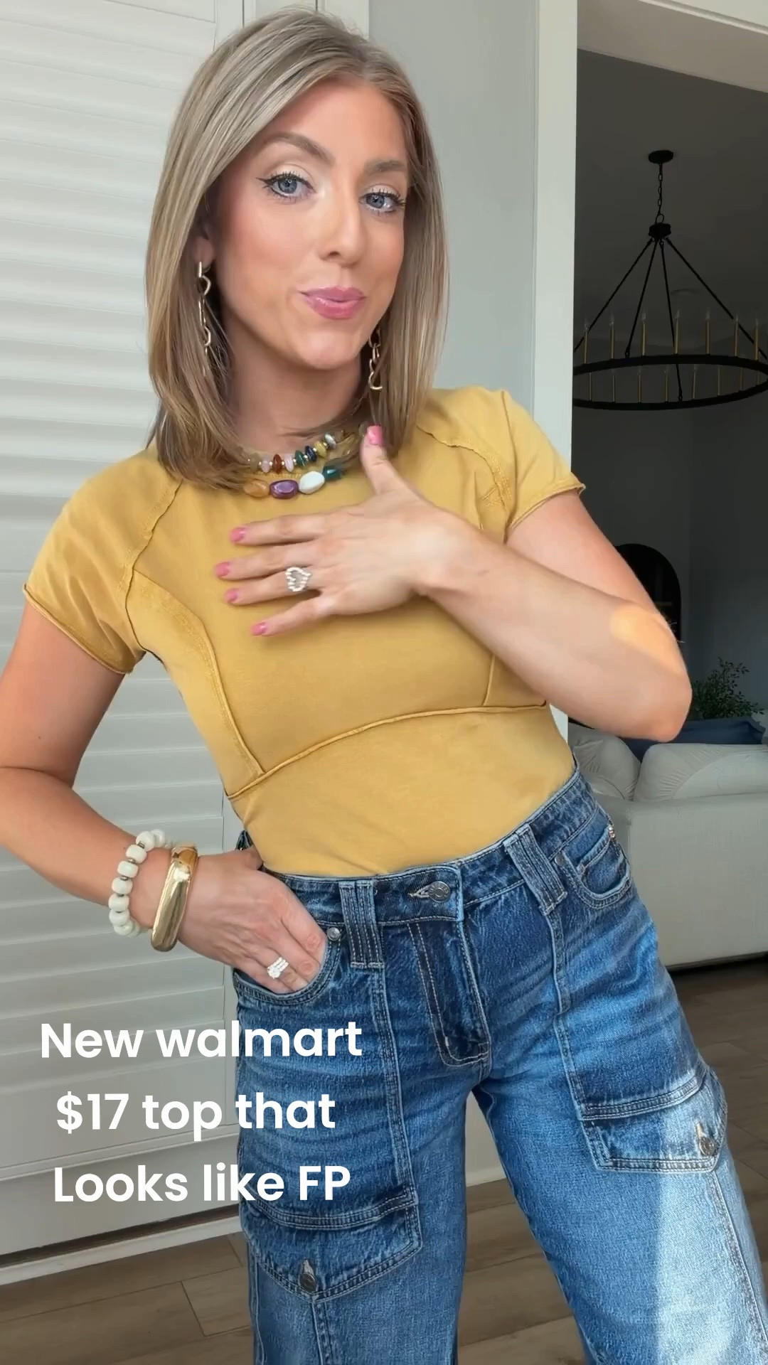 This might be one of my favorite casual Walmart outfits yet! 🤎 The exposed seam top is buttery soft, so flattering, and the perfect color for transitioning into fall. Paired with these trendy cargo pocket jeans, it’s an easy everyday outfit that looks way more expensive than it is!

Perfect for school drop-off, weekend errands, lunch dates, or casual everyday style. 🍂

#walmartfashion #walmartfinds #walmartstyle #walmartnewarrivals #fallfashion #falltransitionstyle #casualstyle #everydayoutfit #affordablefashion #budgetfriendlystyle #denimstyle #cargojeans #ootd #momstyle #styleinspo #fashionfinds #everydayfashion #affordablestyle #trendingfashion #outfitideas

#LTKootd #LTKPetite