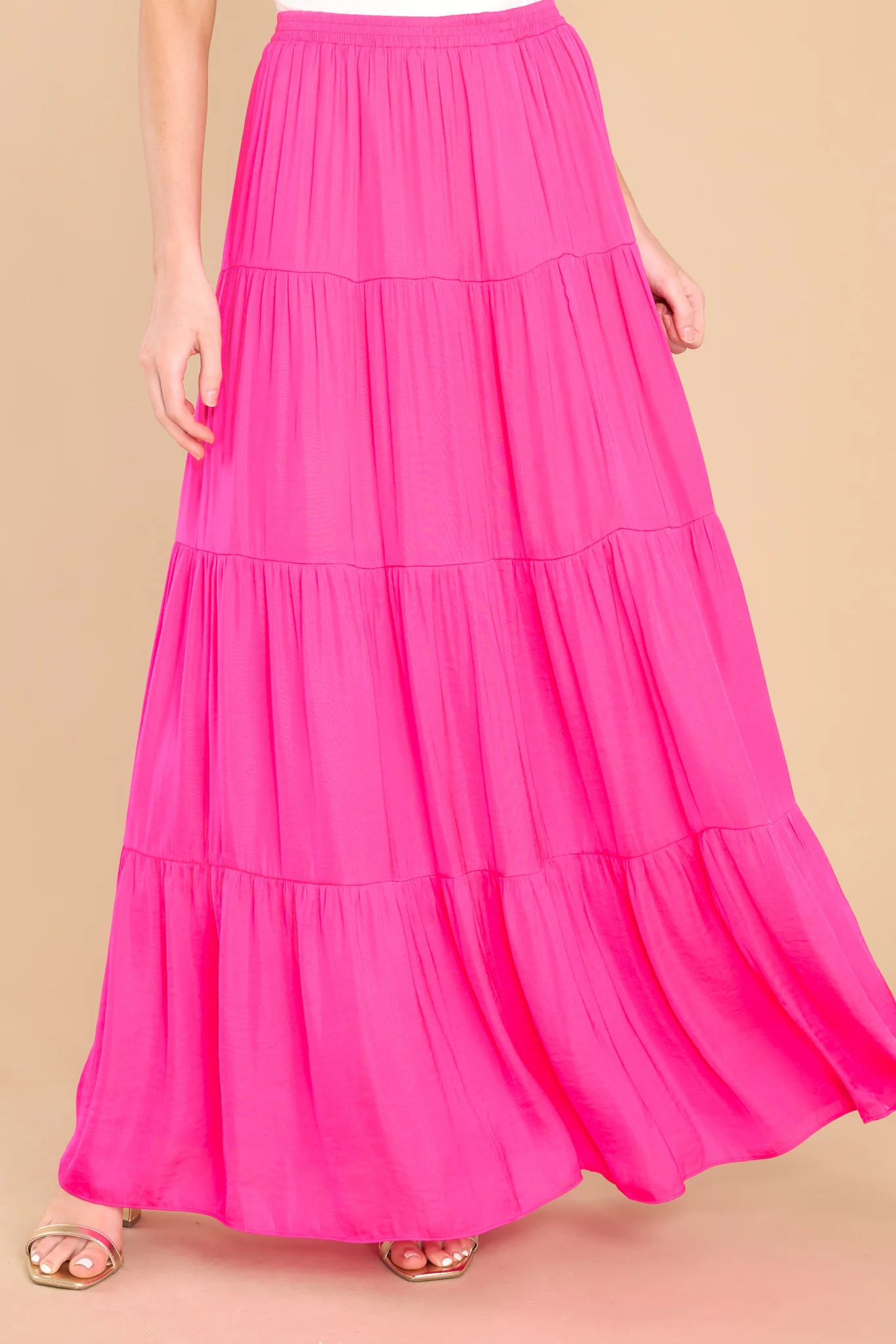 Obsessed With You Hot Pink Maxi Skirt | Red Dress 