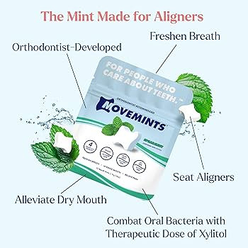 Amazon.com: Movemints Clear Aligner Mints - Patented Aligner Seating Mints - Edible Alternative t... | Amazon (US)