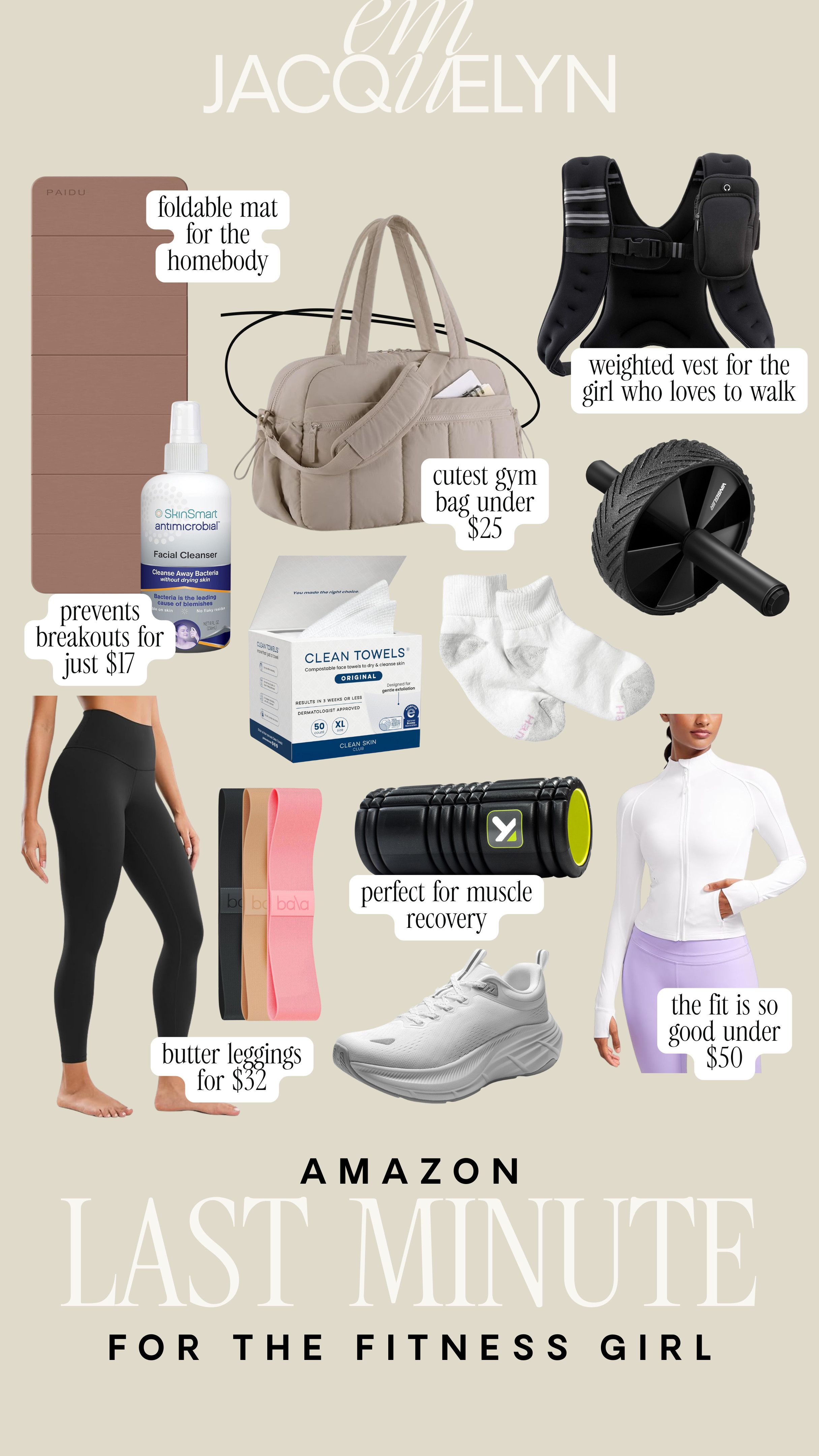 Amazon last minute gifts for the fitness lover!

Amazon finds, amazon gifts, for her, for the fitness lover, last minute 

 #LTKGiftGuide #LTKHoliday