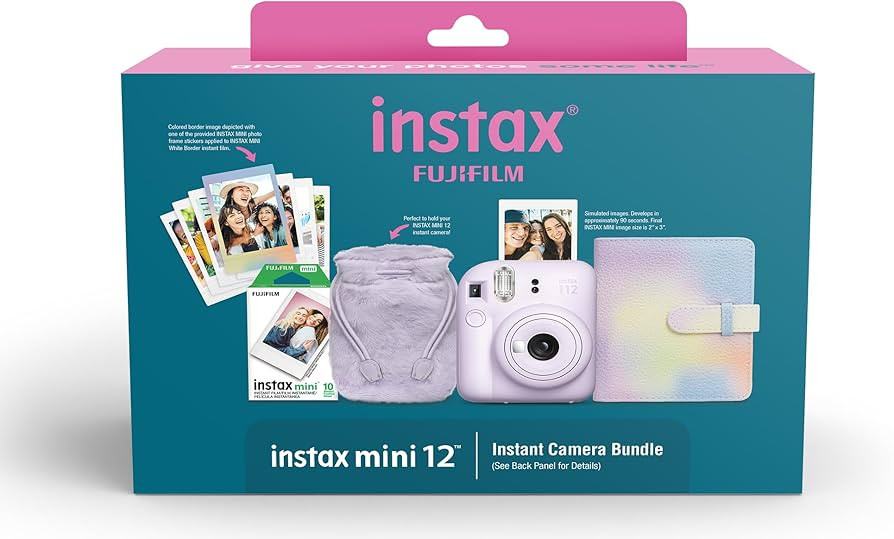Fujifilm INSTAX Mini 12 Purple Holiday Bundle 2024 | Amazon (US)