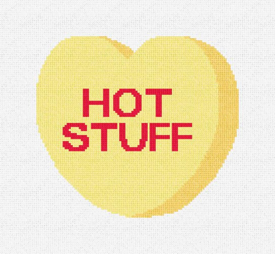 Hot Stuff Valentine Needlepoint Ornament DIY Kit - Etsy | Etsy (US)