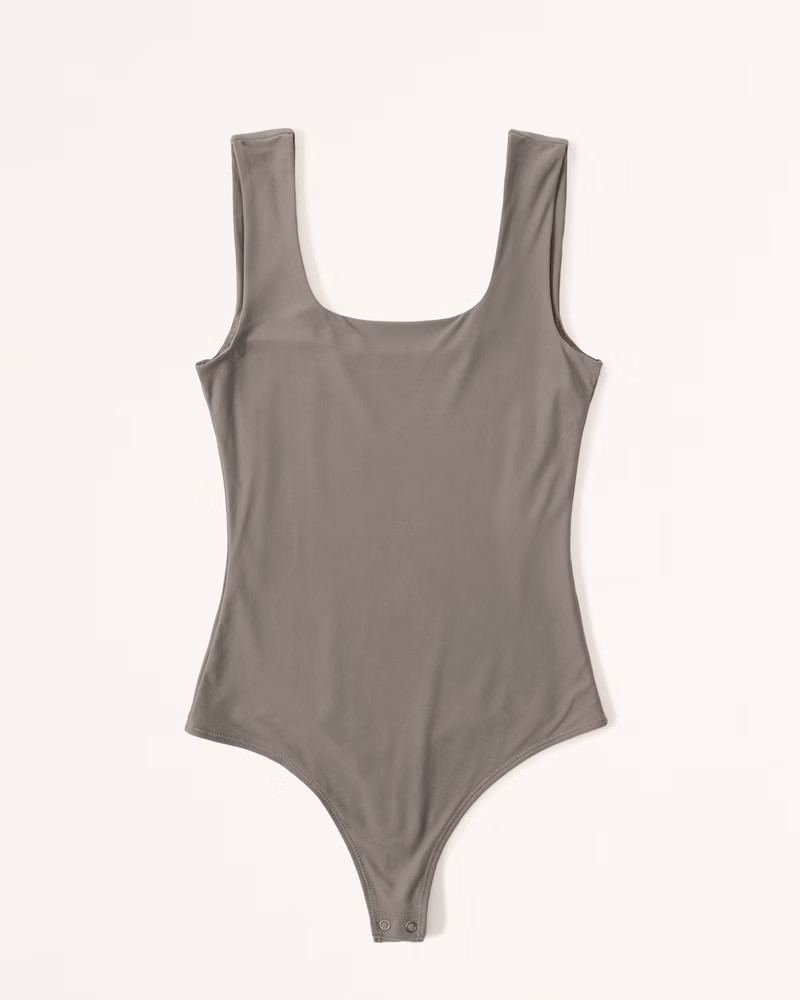 Soft Matte Seamless Squareneck Bodysuit | Abercrombie & Fitch (US)