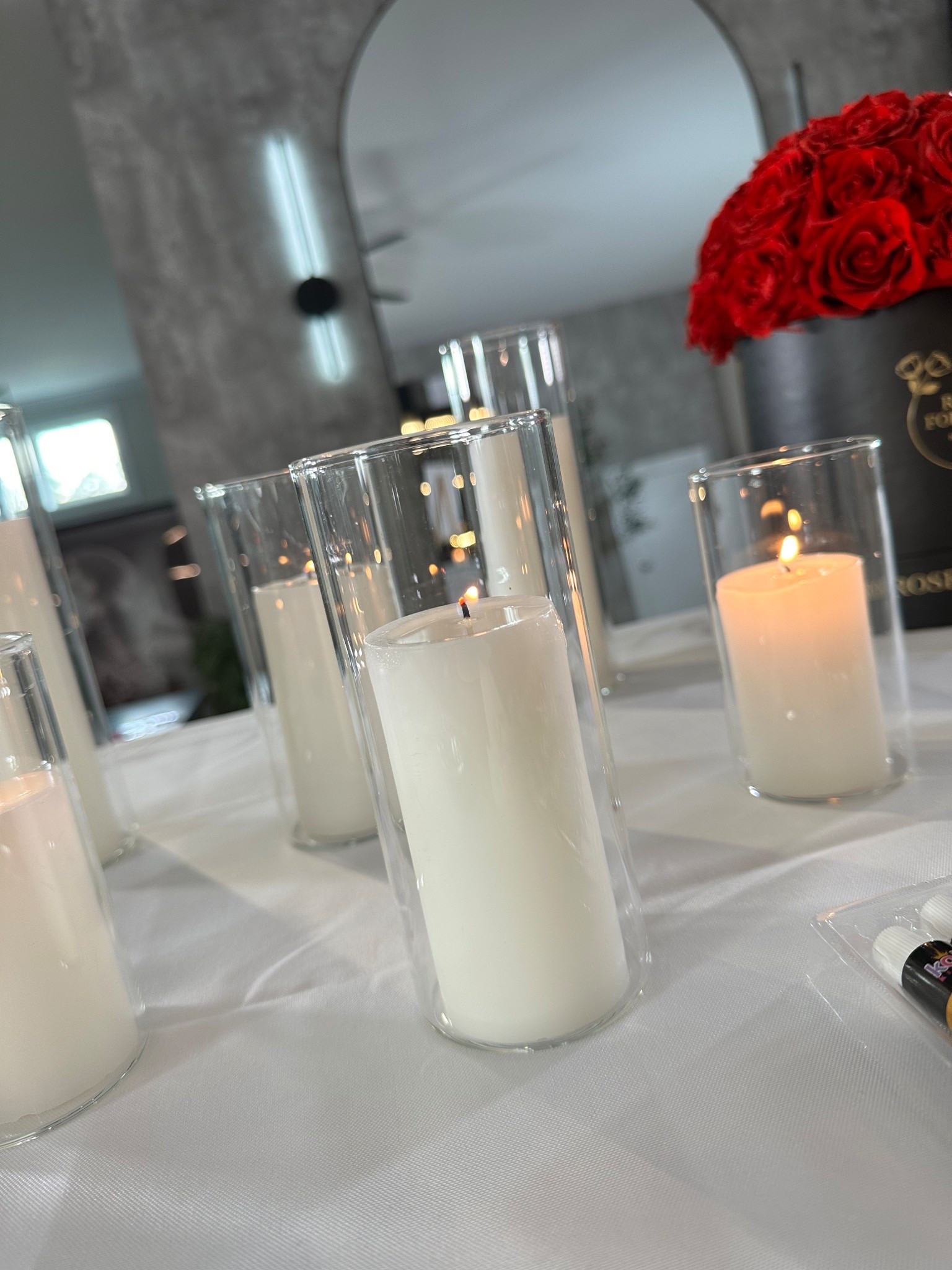 Set of 6 White Pillar Candles with Clear Glass Hurricane Holders- Elegant Cylinder Candle Vases  (White, 6 Set)

Rectangle Tablecloth - 90 x 156 Inch White Table Cloth for 8 Foot Tables with Floor-Length Drop - Heavy Duty Washable Fabric

#LTKdayinmylife #LTKSaleAlert #LTKselfcare